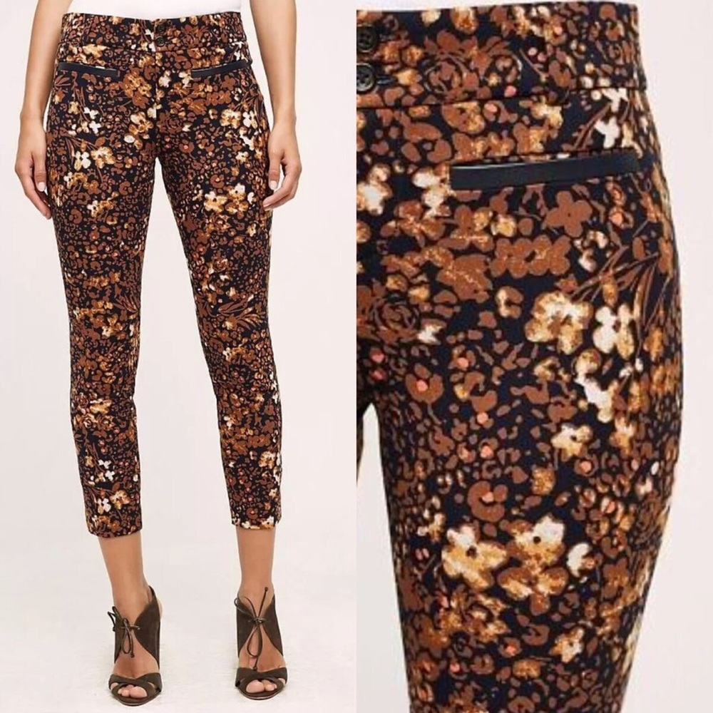 Anthropologie Floral Print Women's Pants